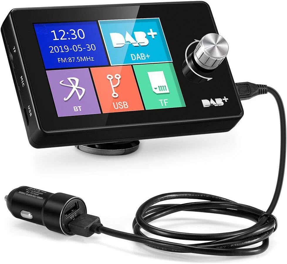 DAB+ Radio-Adapter mit Bluetooth, DAB with colorful screen