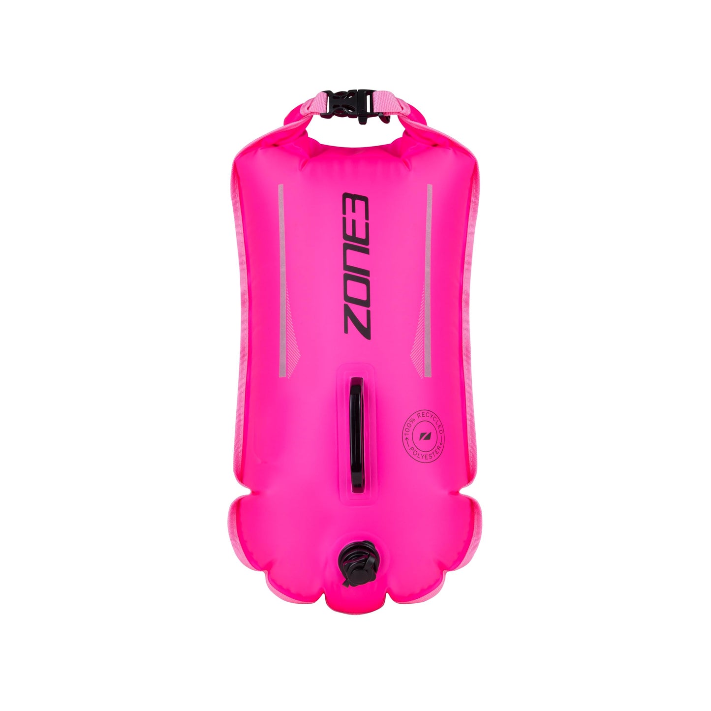 Schwimmboje mit wasserdichter Tasche, Regulär Pink