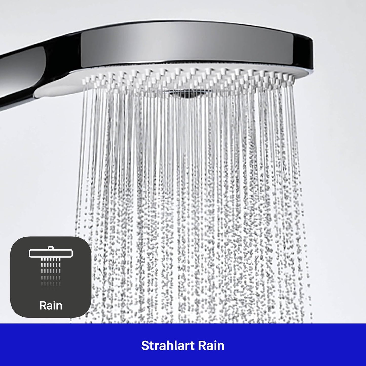 Universal Duschkopf, wassersparend (MinusFlow), mit 1 Strahlart Chrom/Weiss