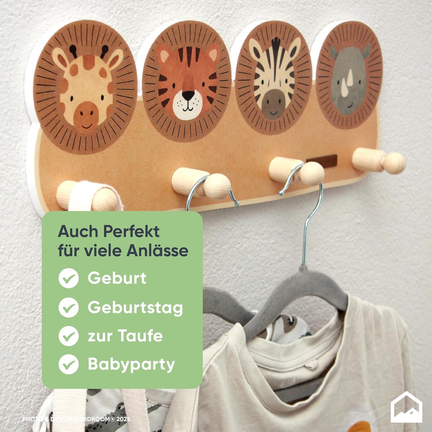 Kindergarderobe skady mit Tiermotiven, skady