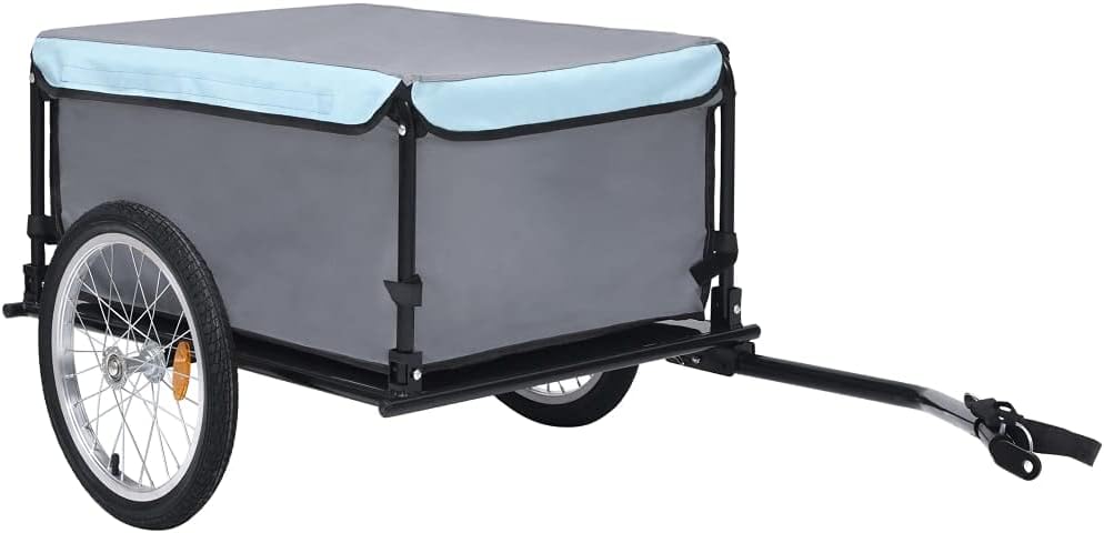 Lastenanhänger bis 65 kg, Schwarz und Blau
