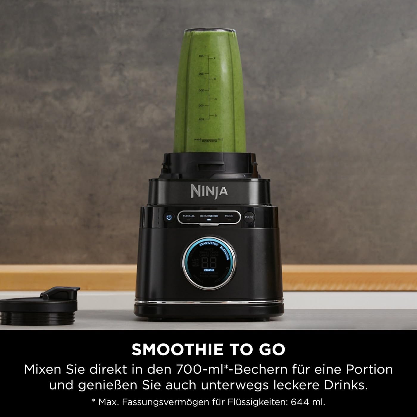 Foodi Standmixer TB301EU, 2-in-1 Mixer Schwarz