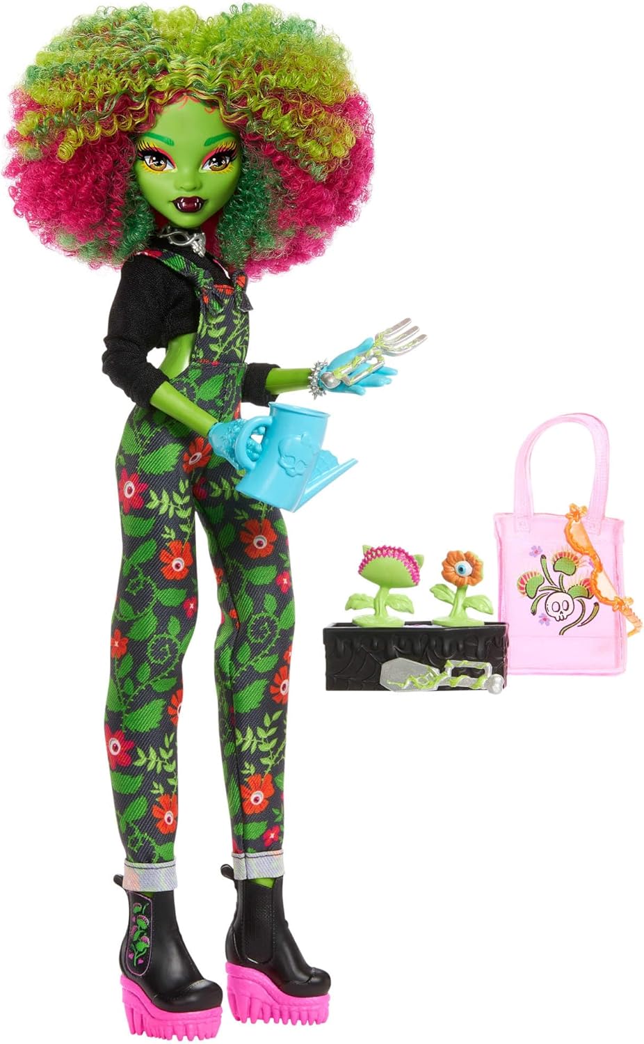 Fearbook Venus McFlytrap-Puppe mit Zubehör-Set, grün