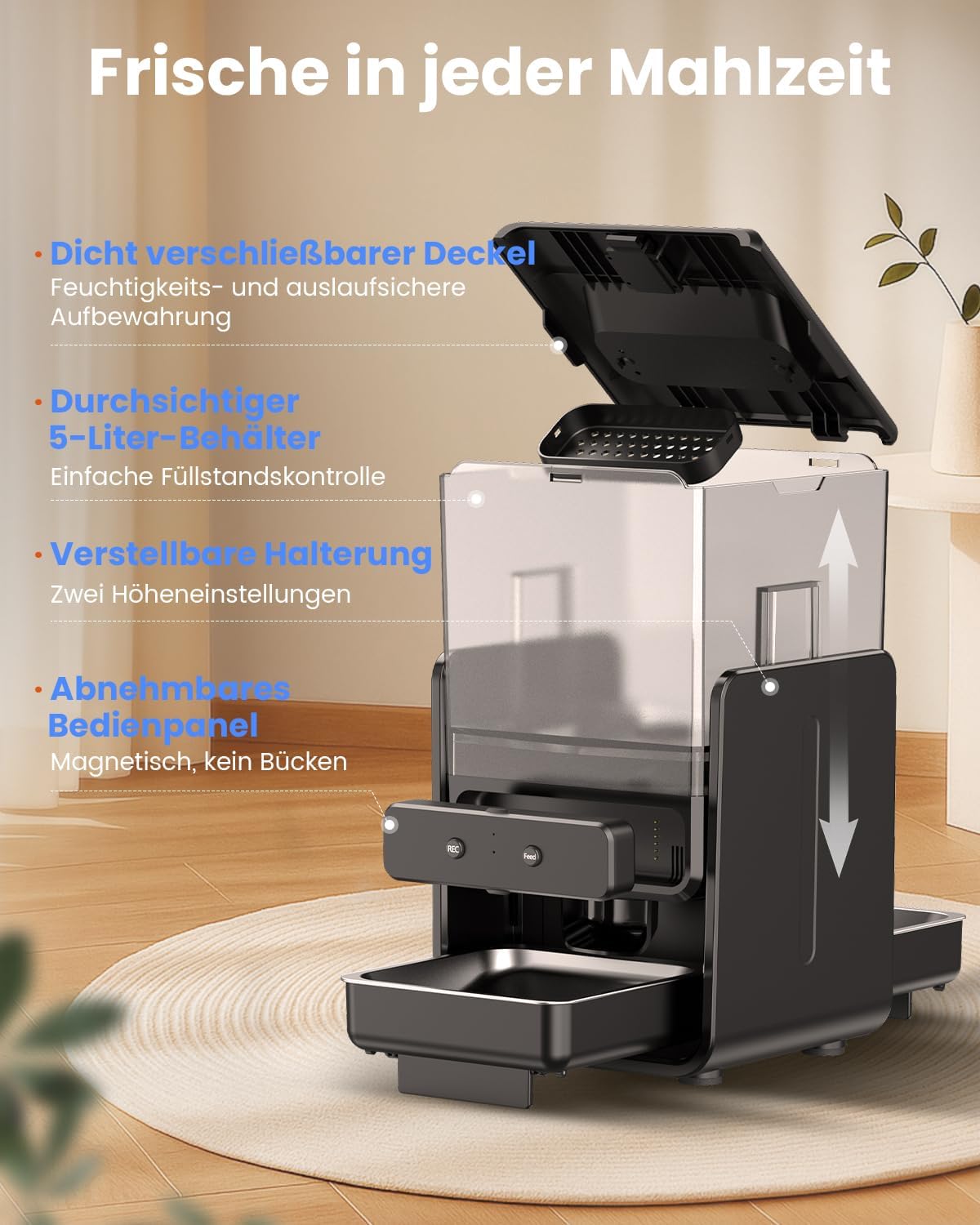 Futterautomat mit App-Steuerung, WiFi