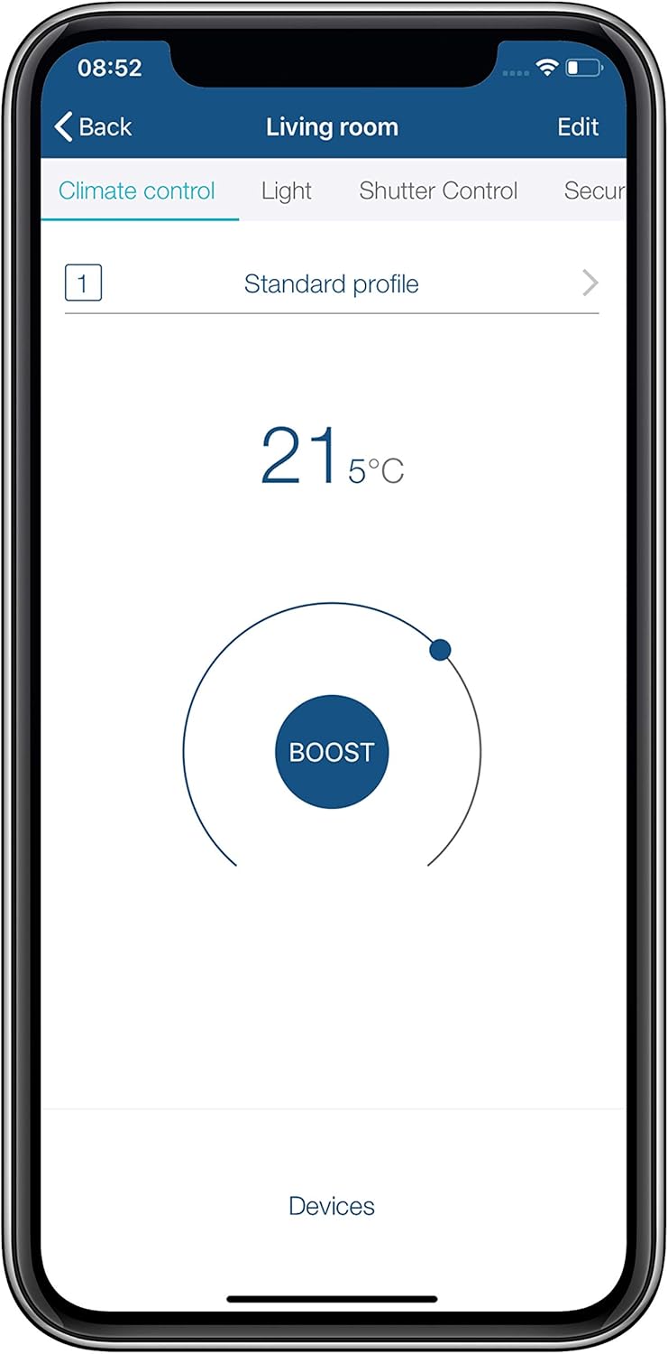 Temperatur- und Feuchtigkeitssensor, Display, ohne Stellrad