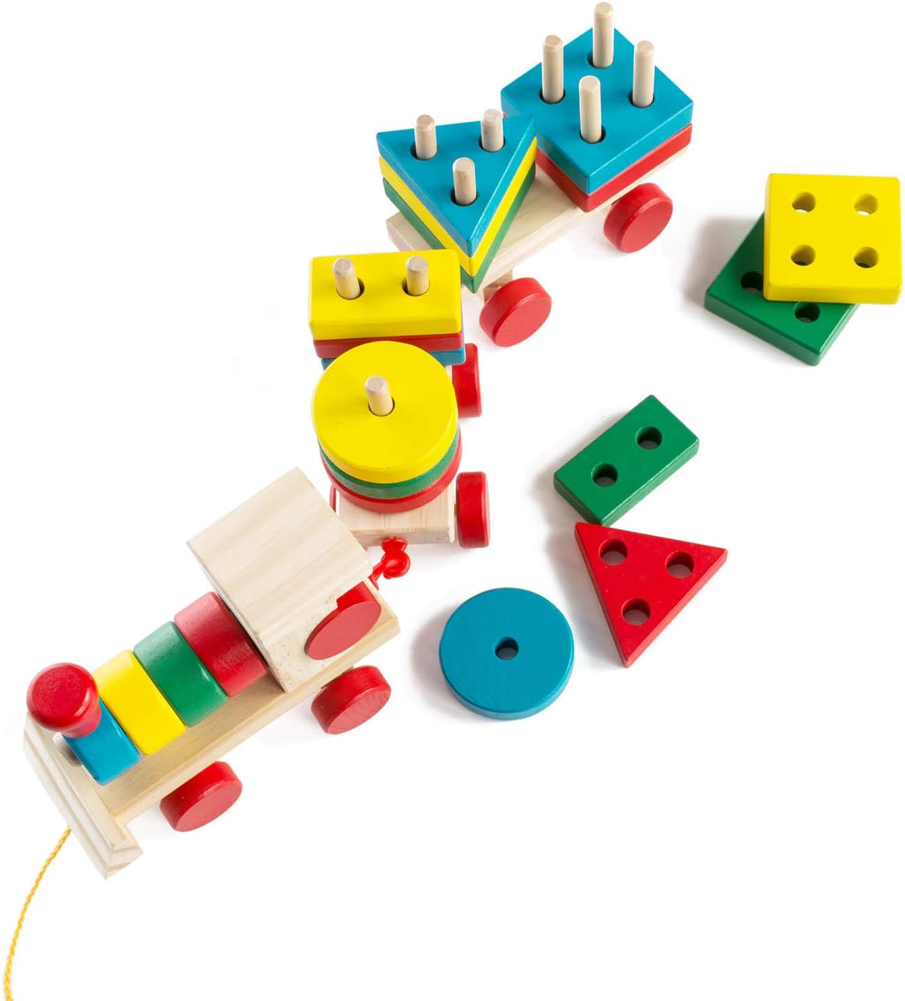 Holz-Eisenbahn Spielzeug-Set, Holzzug