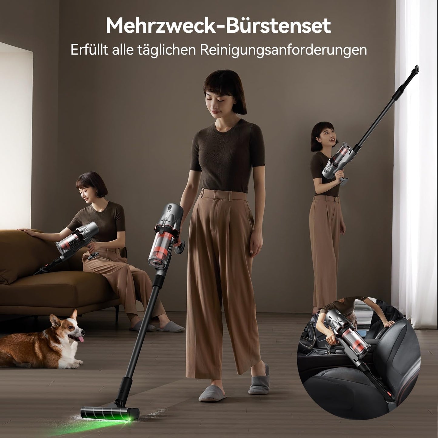 DEM-T30W 2-in-1 Staubsauger mit Stauberkennung