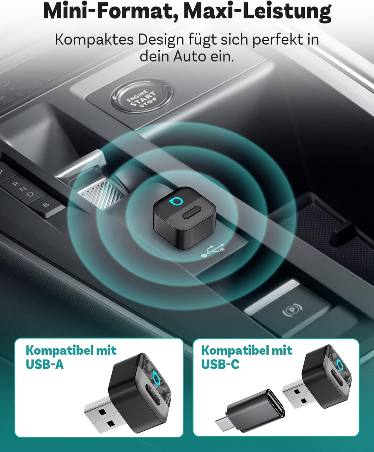 Mini Pico CarPlay & Android Auto Adapter