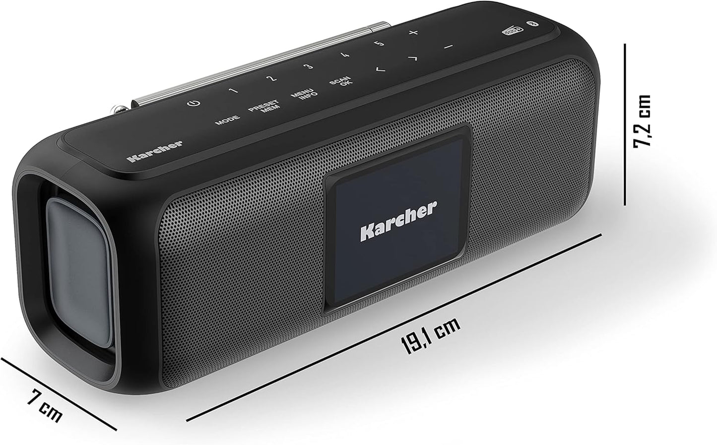 DAB Go - Tragbarer Bluetooth Lautsprecher & Digitalradio, Lautsprecher