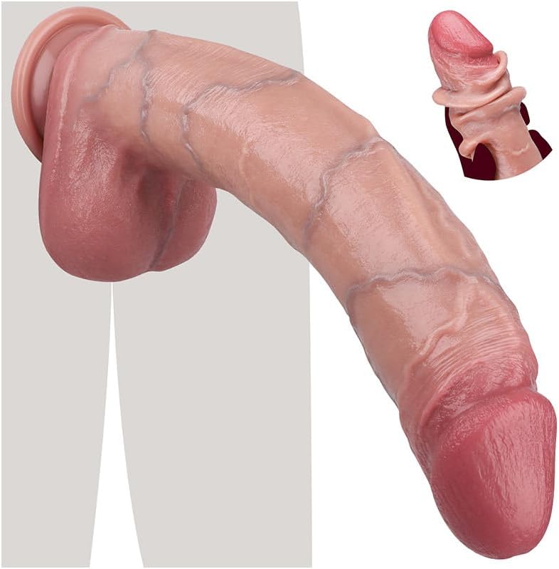 Realistischer Dildo mit Saugnapf, L