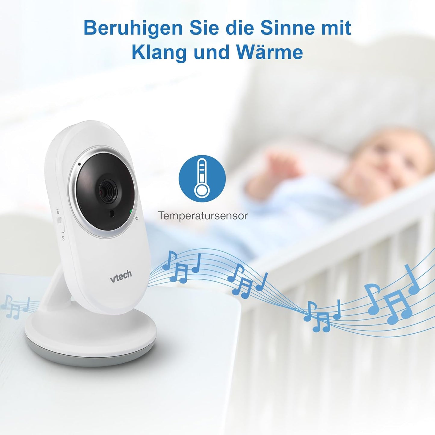 VM5252 Babyphone mit Kamera, Neig&schwenkbare Kamera 5" LCD
