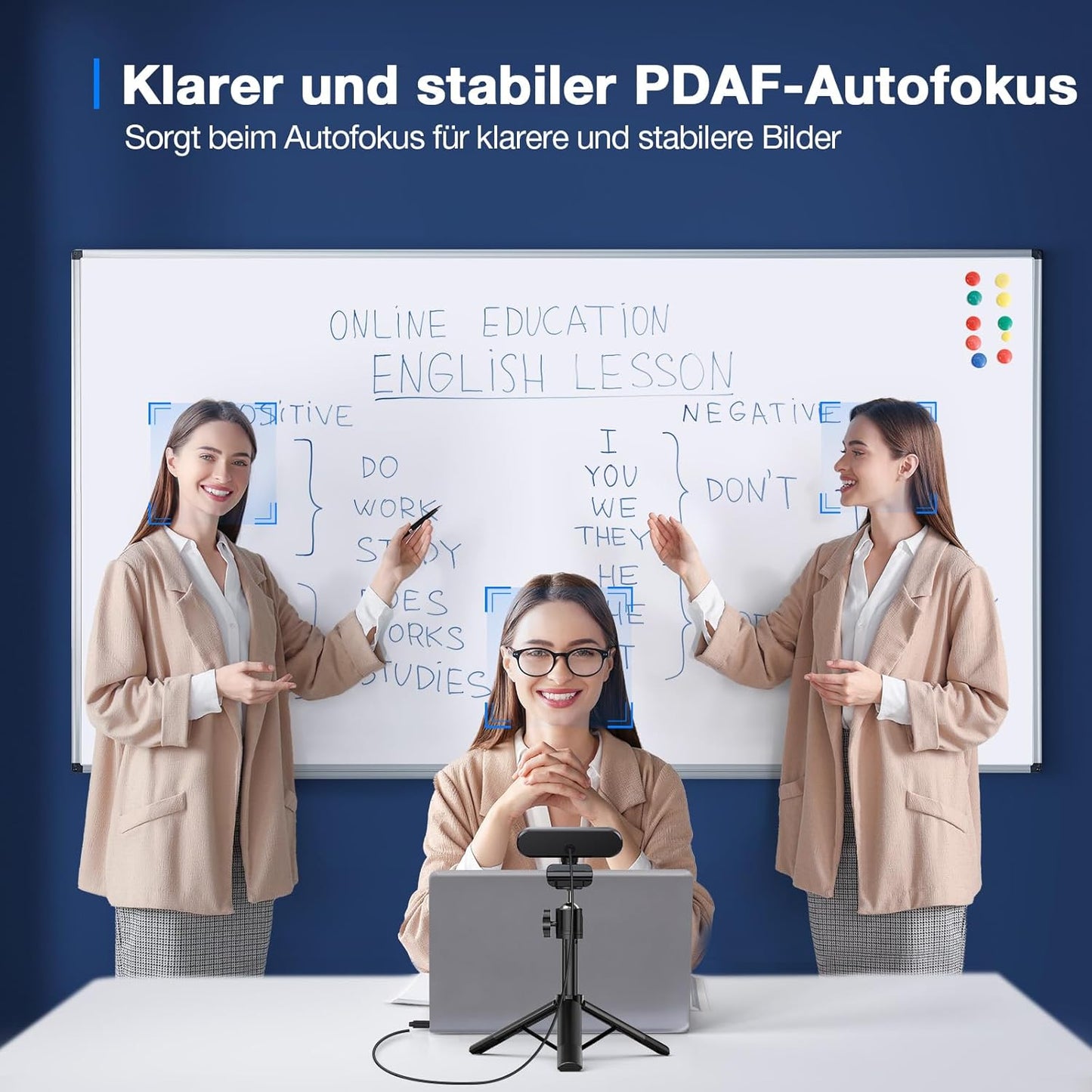 C960 UHD Webcam mit Autofokus und Dual Mikrofon, C960 4K Kit Schwarz