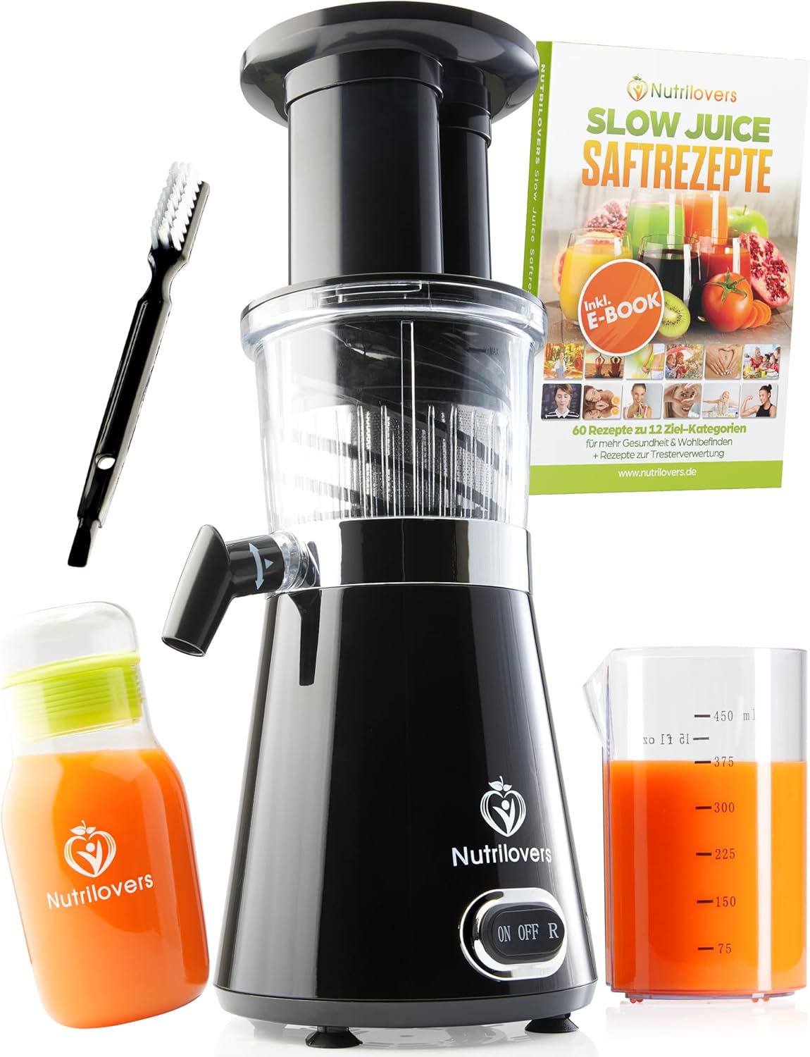 NUTRI-PRESS Entsafter, Black Pepper / Schwarzer Pfeffer