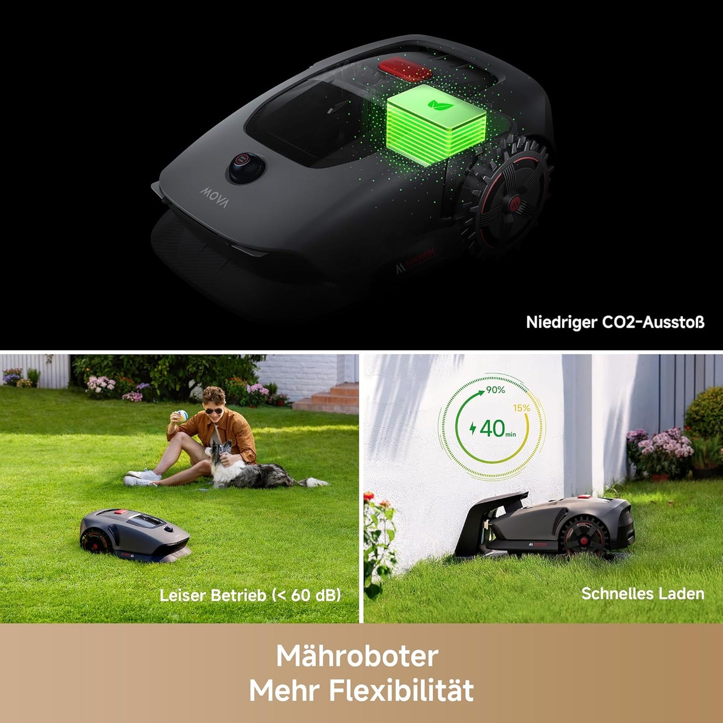 Mähroboter Mova 1000 mit 3D-LiDAR, Mova 1000