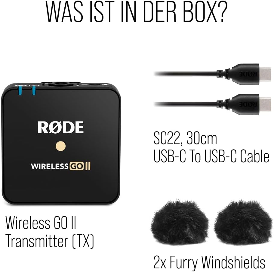 Wireless GO II TX Sender mit Mikrofon und Aufnahmefunktion, Modern Einzeln