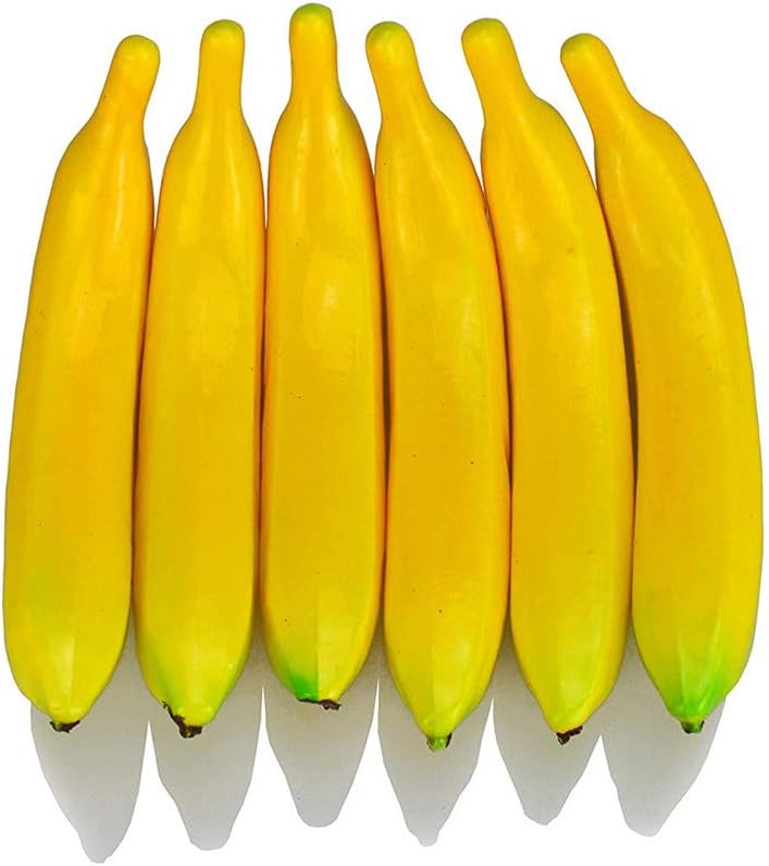 Fake Bananen-Dekoration, 6 Stück, Banana