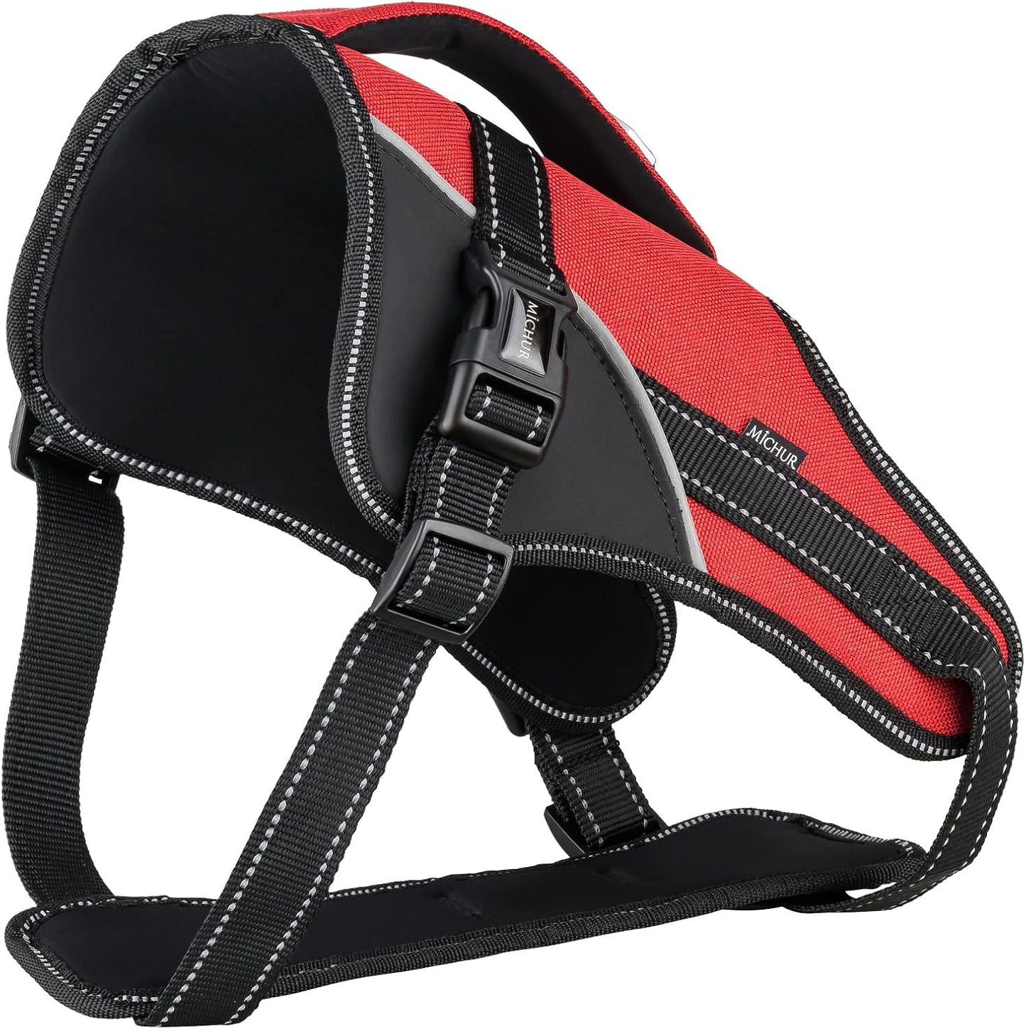 Hundegeschirr Joel mit Reflektoren, wasserdichtes Material, BU: 38-49cm Rot