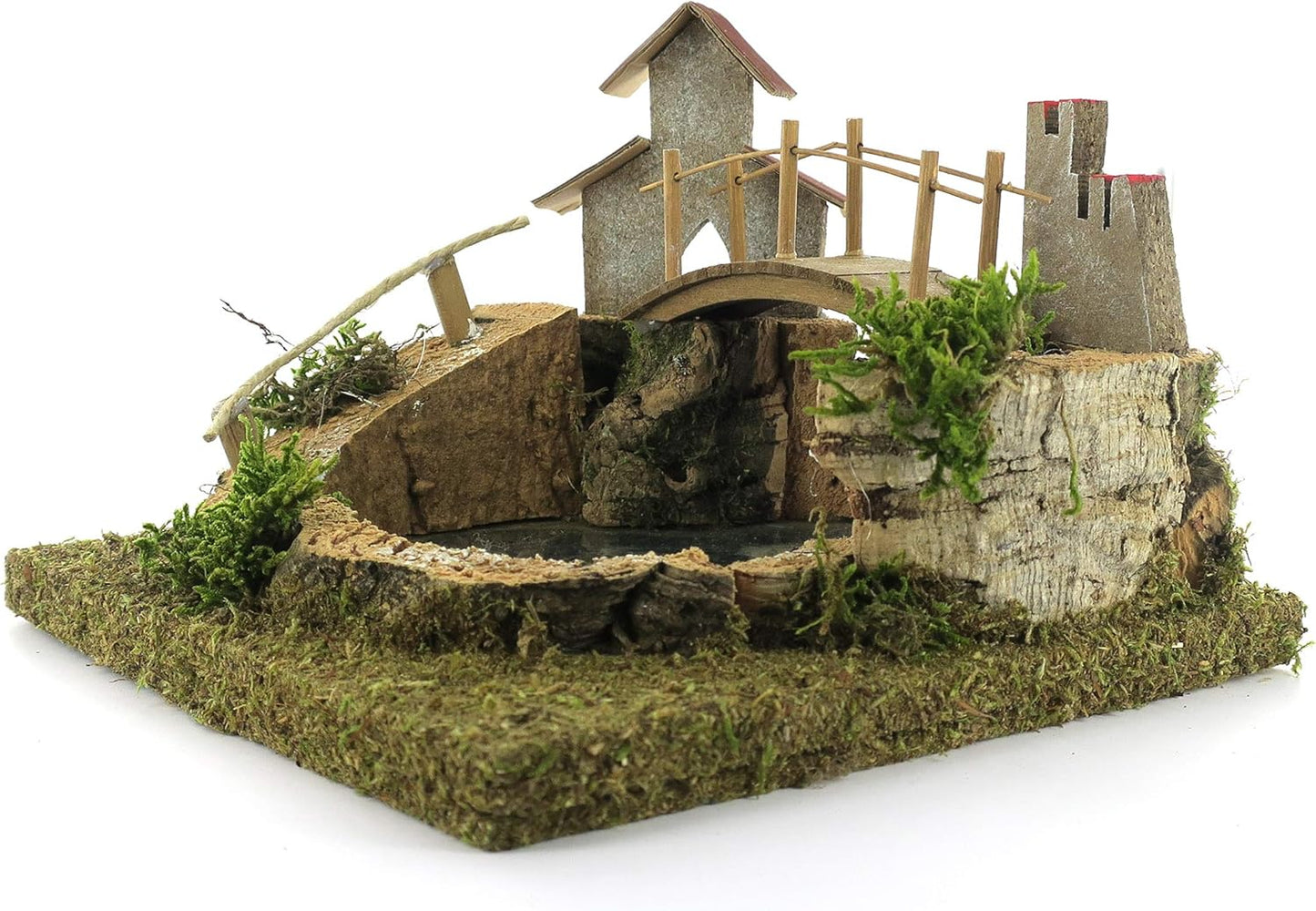 Bertoni Bergsee mit Brücke und Baum