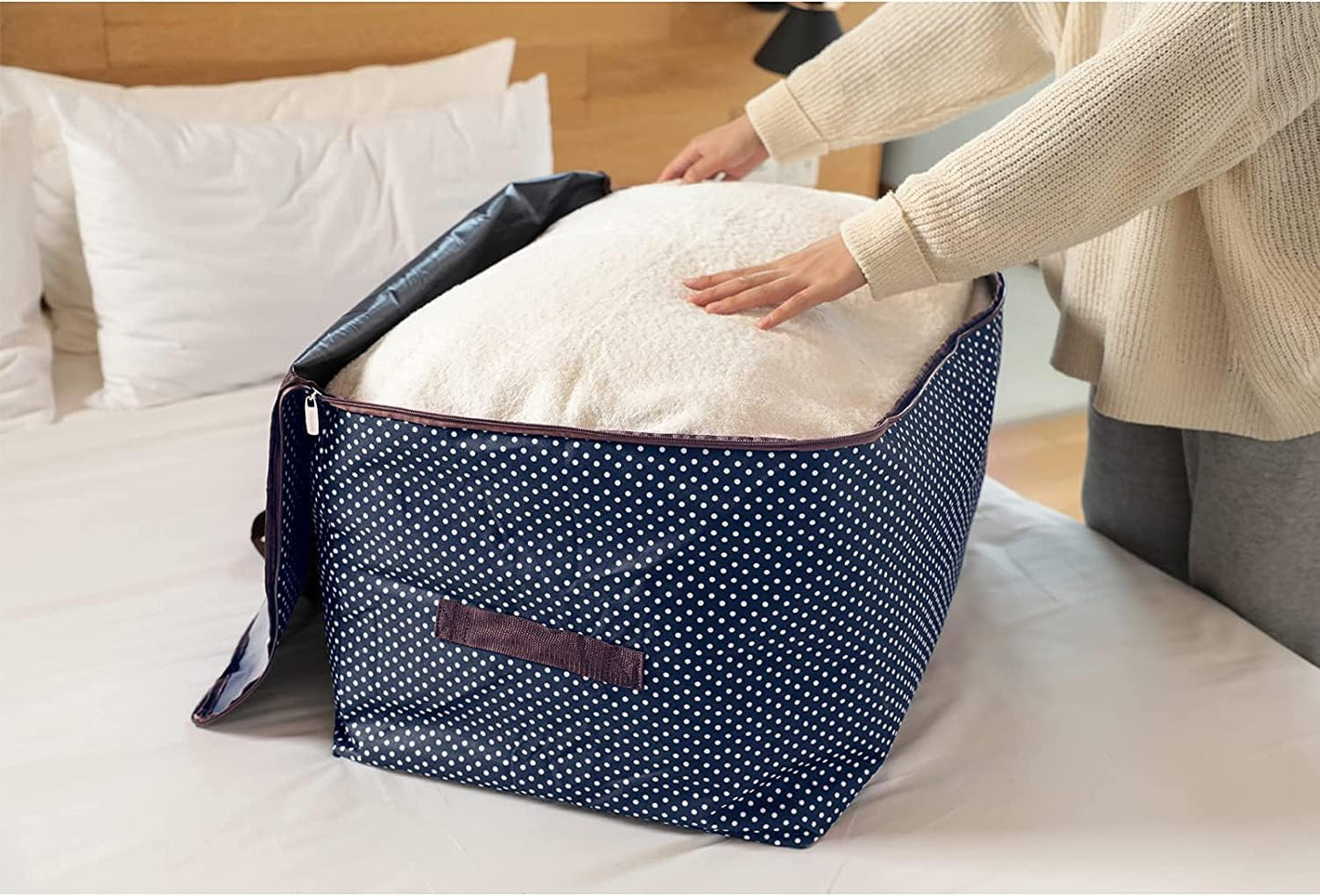 Faltbarer Kleidersack (3er-Set, 105L), Blau 3 x 105L