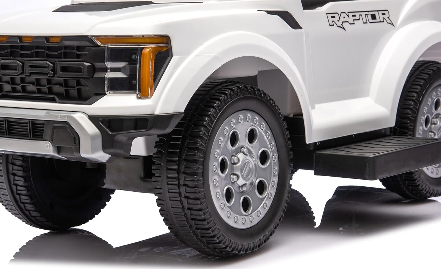 Fort Raptor Rutschauto mit Schieber und Stauraum, Weiss