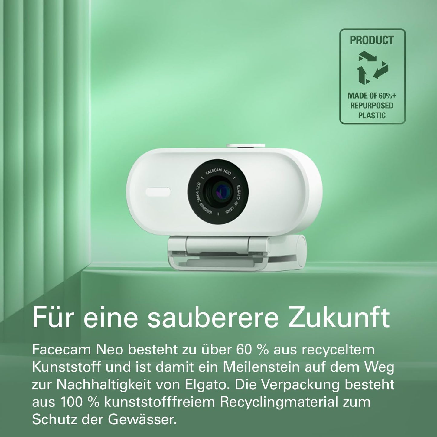 Facecam Neo Full HD-Webcam mit Sichtschutzkappe, Lichtkorrektur, Facecam Neo