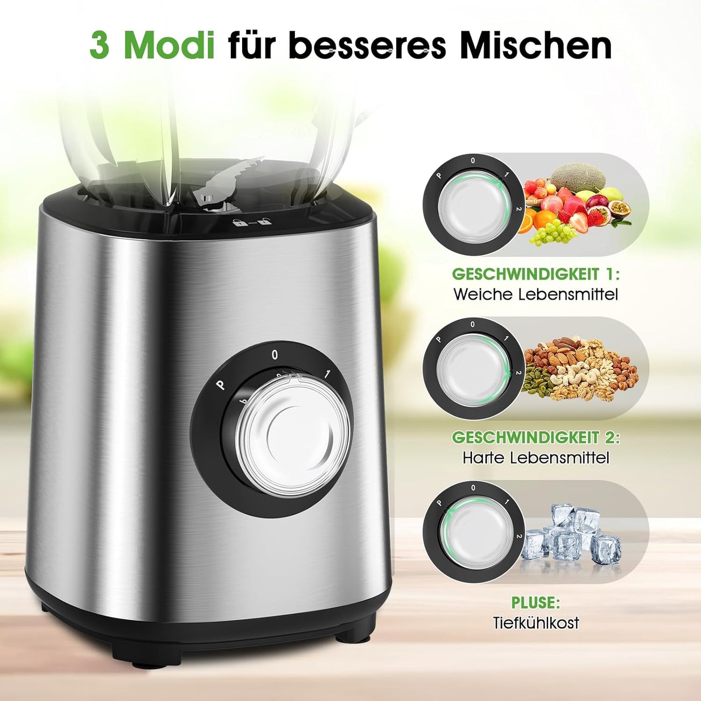 Standmixer mit Pulsfunktion