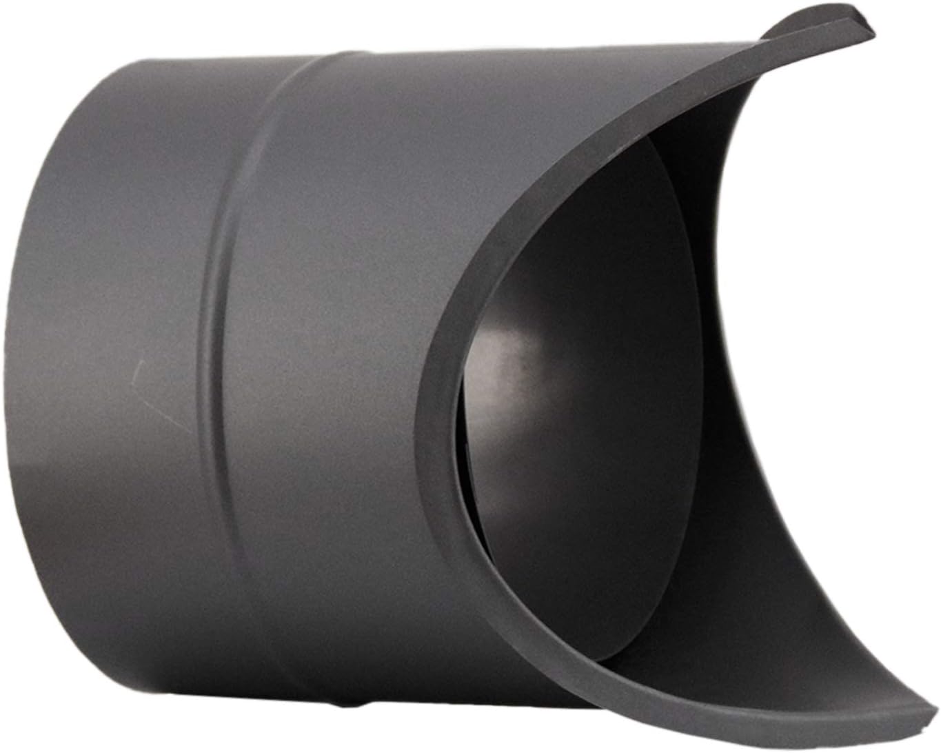 Ofenrohr Wandfutter für Aussenecke, Wandfutter für Aussenecke Schwarz-metallic