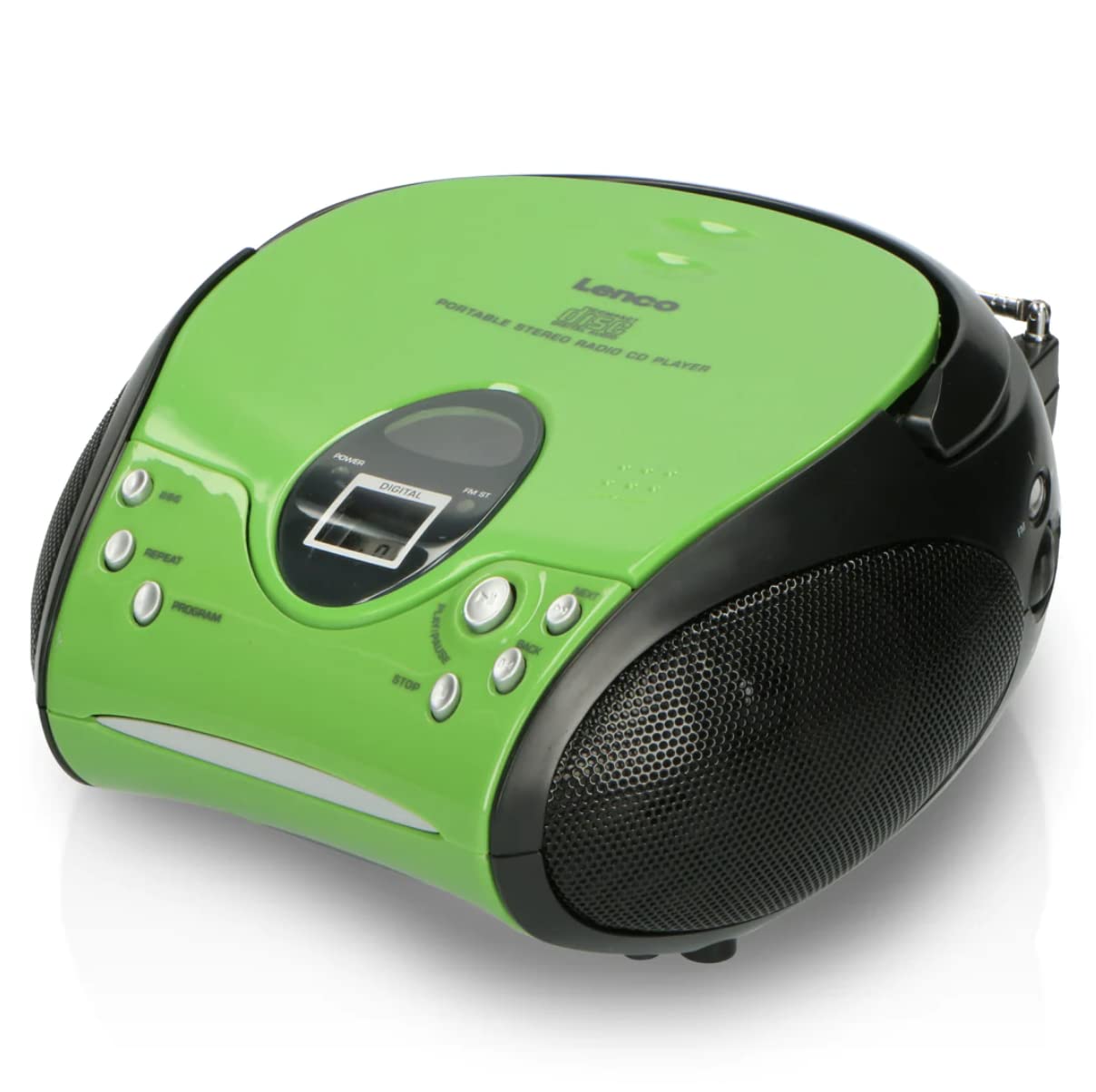 SCD24 CD-Player für Kinder, ohne Bluetooth Grün/Schwarz
