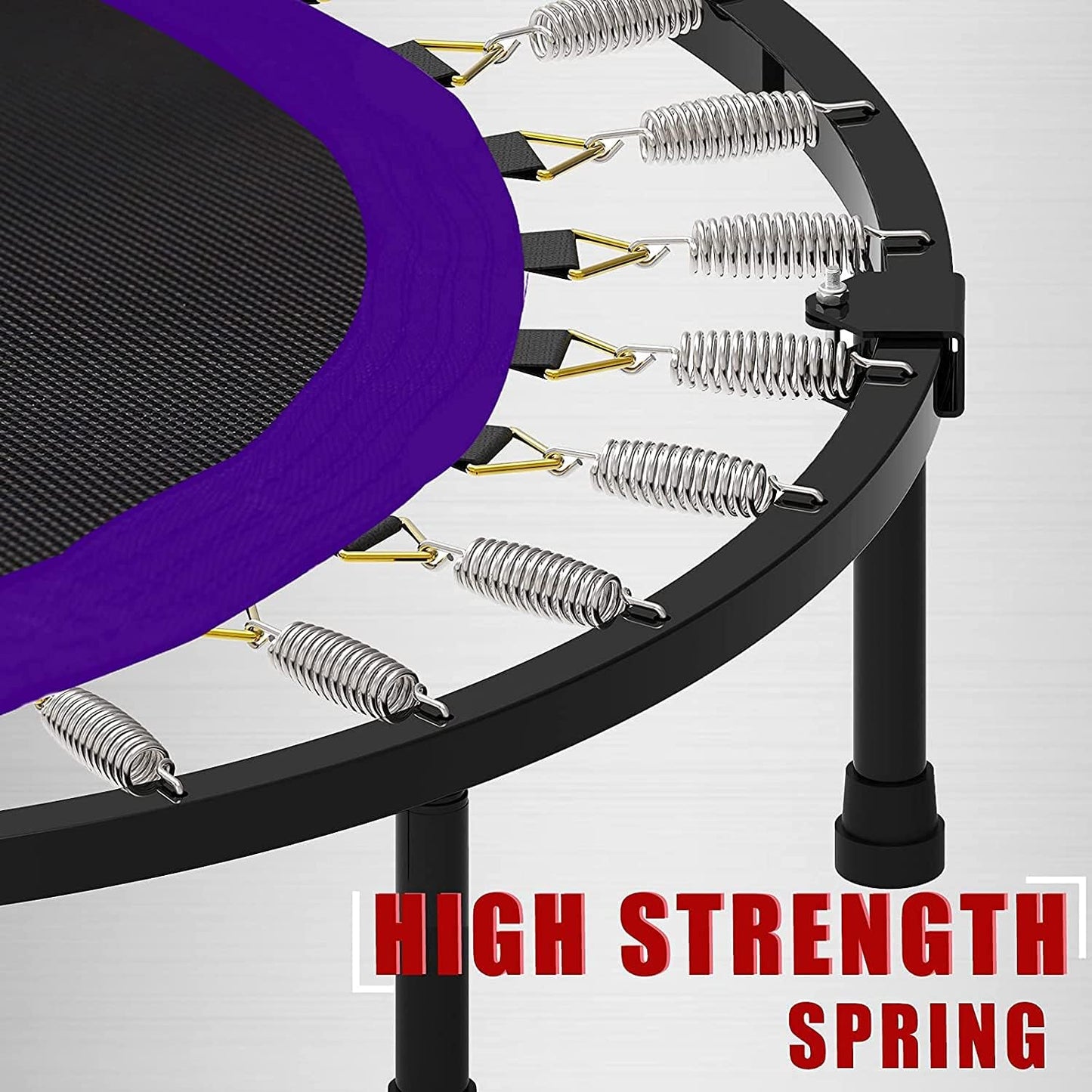 Faltbares Mini Fitness Trampolin mit Griff, 101,6 cm Violett