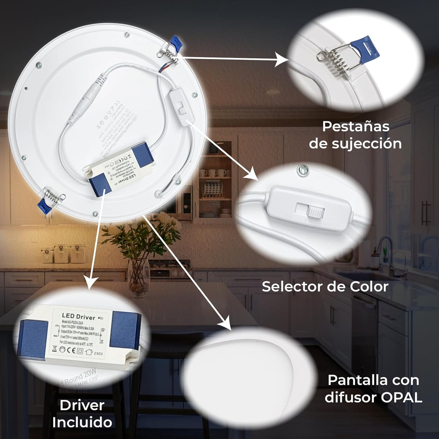 LED-Einbaustrahler, 10 Stück (1er Pack)