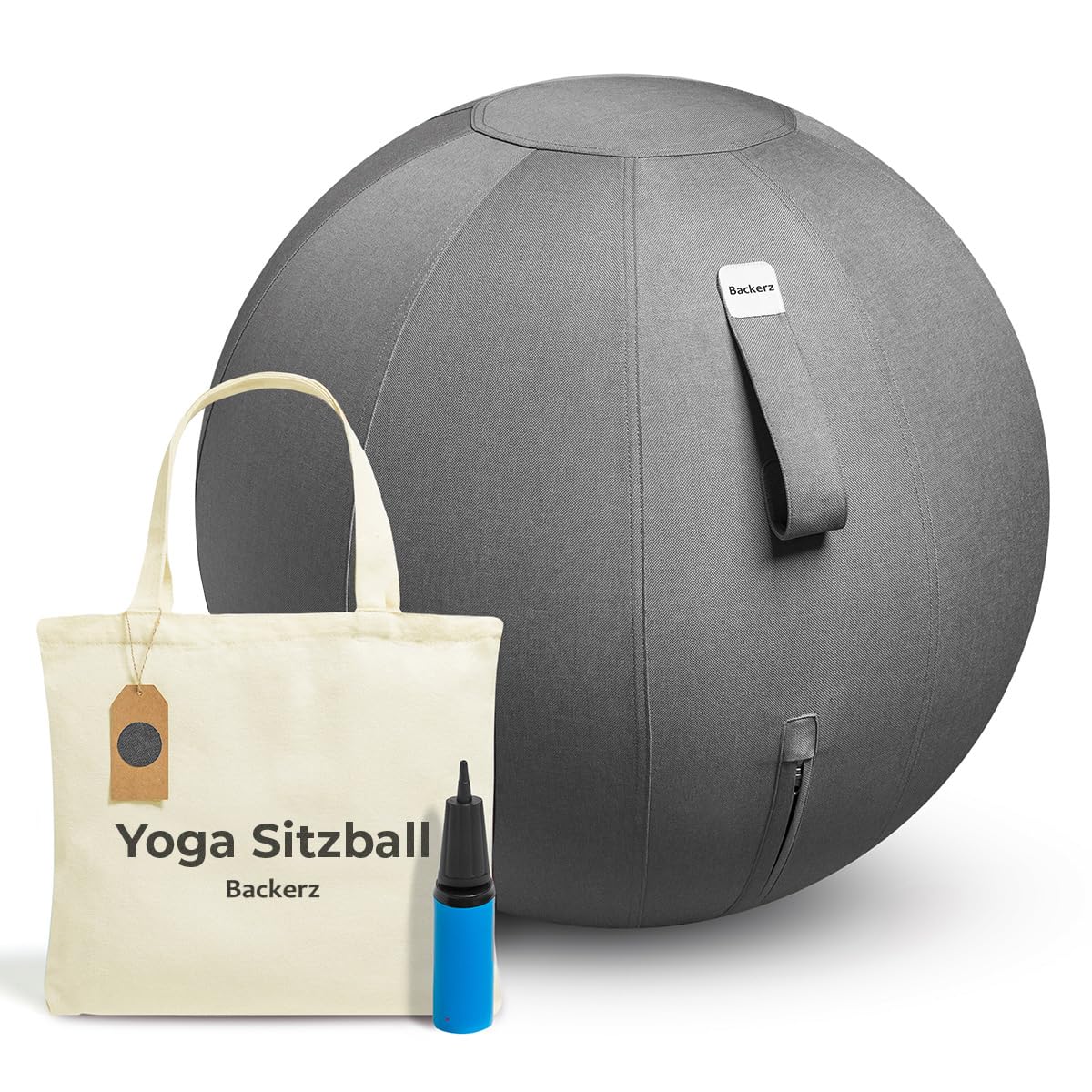 Ergonomischer Sitzball, 75 cm Dark Gray