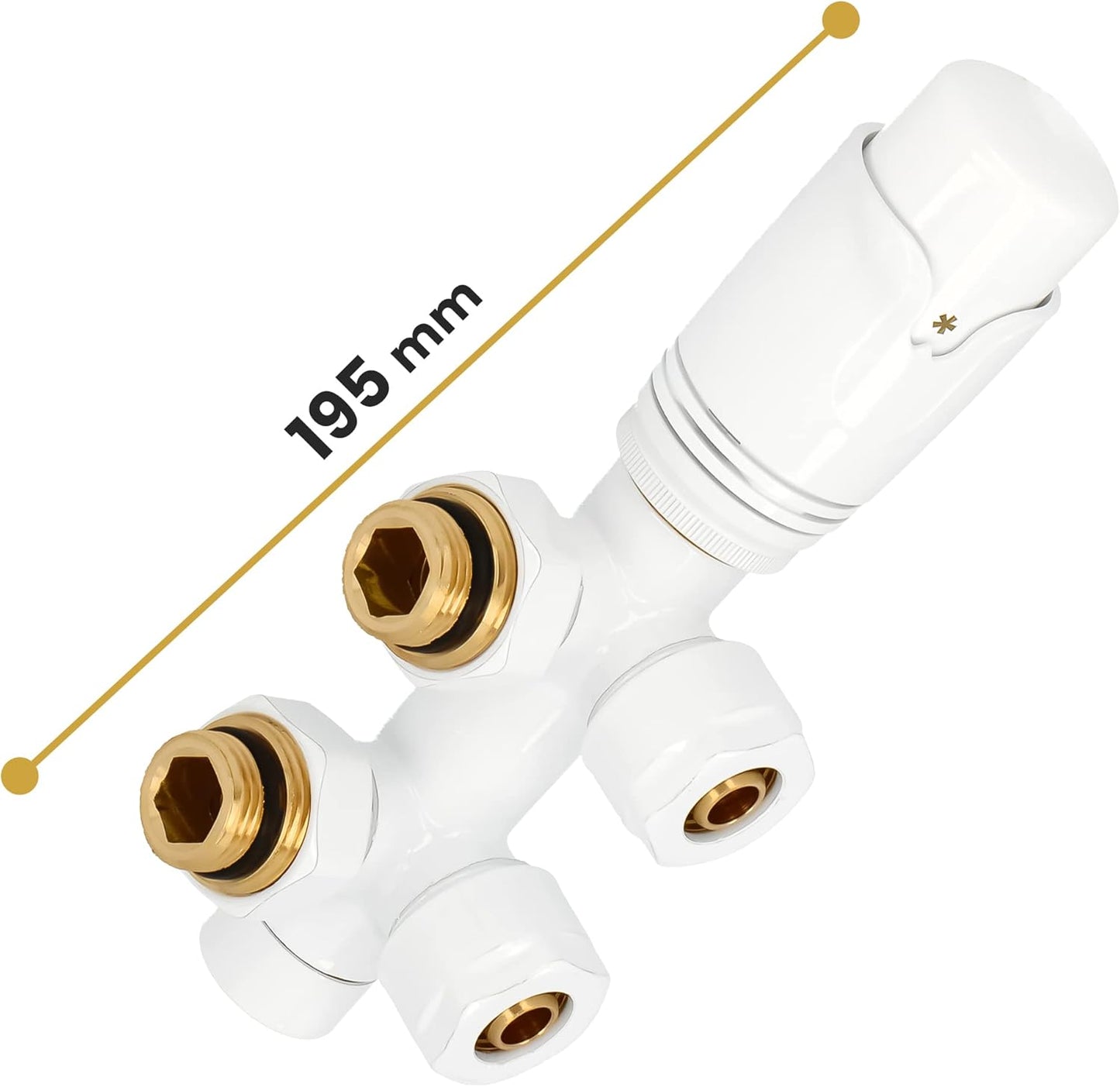 Multiblock Heizkörperthermostat, 1/2'' | Weiss