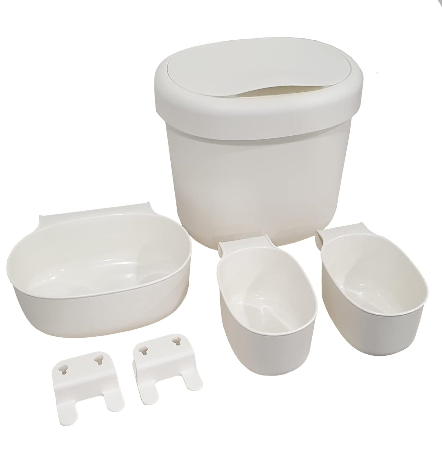 Önsklig Behälter 4er-Set, stapelbar, Artikelnr. 301.992.83, 1 Weiß