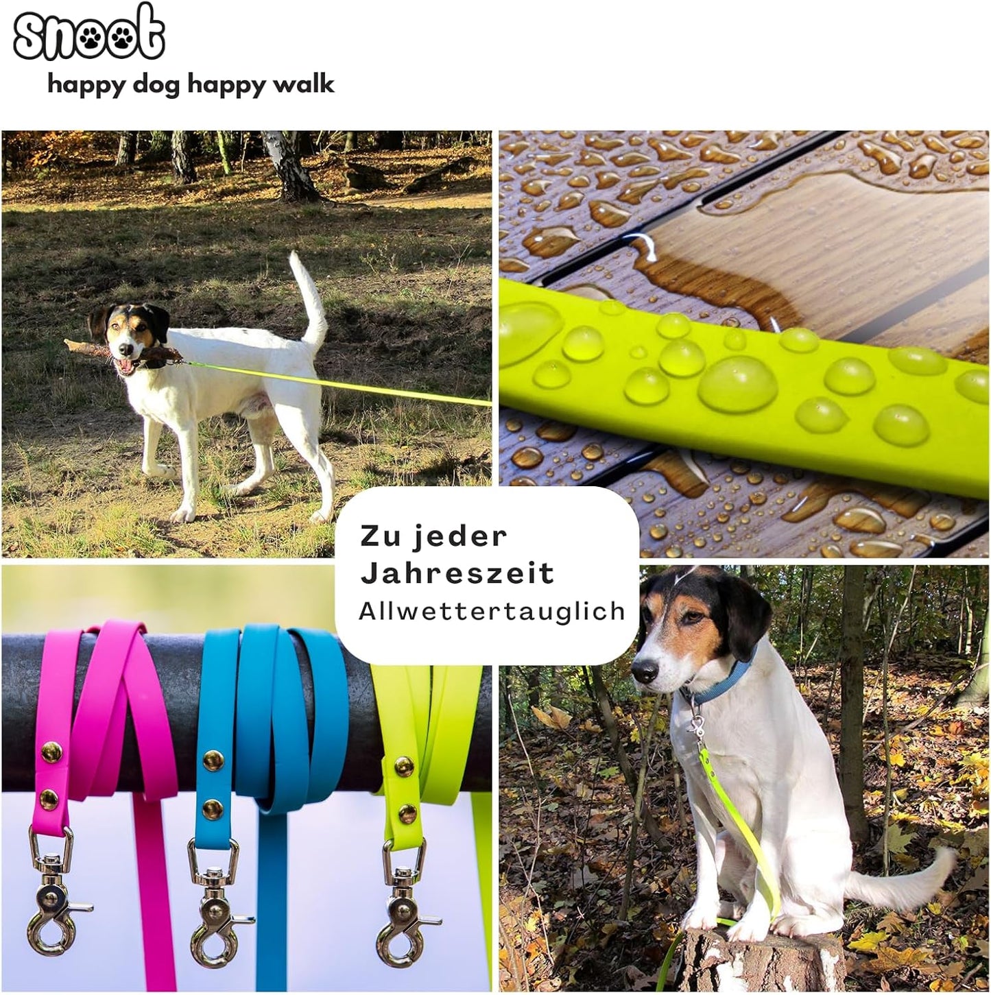 Schleppleine, 10m, für kräftige Hunde Neon Gelb