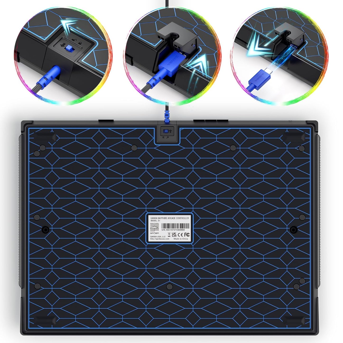 Sapphire S1 Arcade Controller Joystick für PS5, PS4 & PC