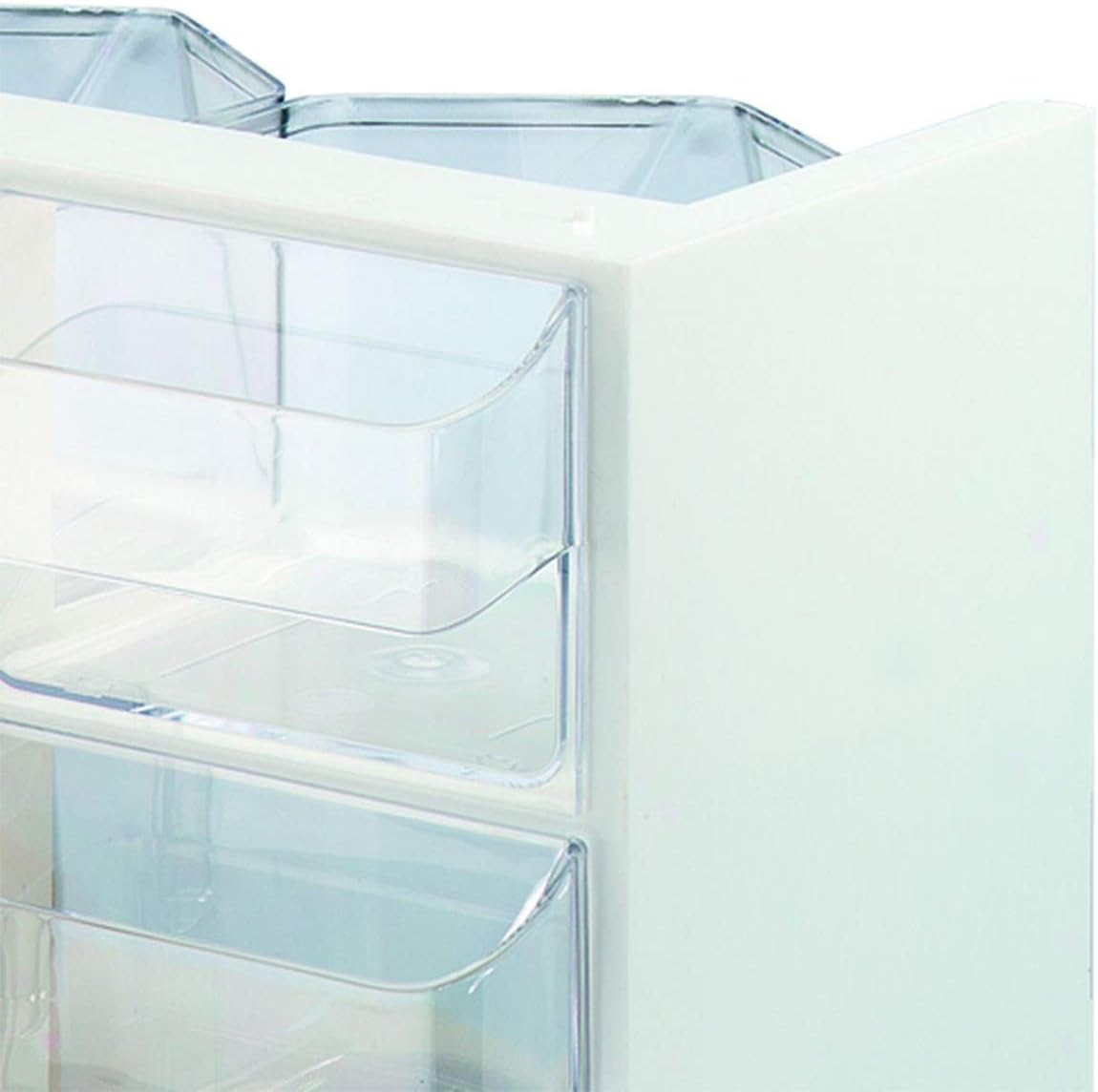 Schüttengehäuse mit 6 Schütten, White