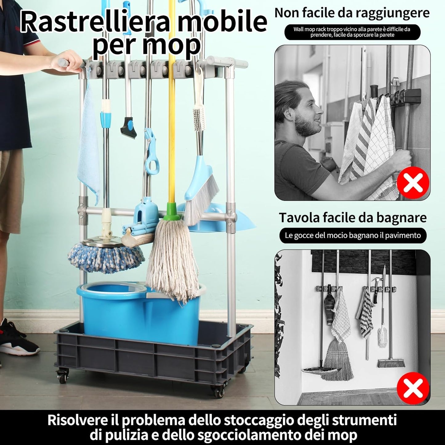 Mopphalter für Reinigungsgeräte