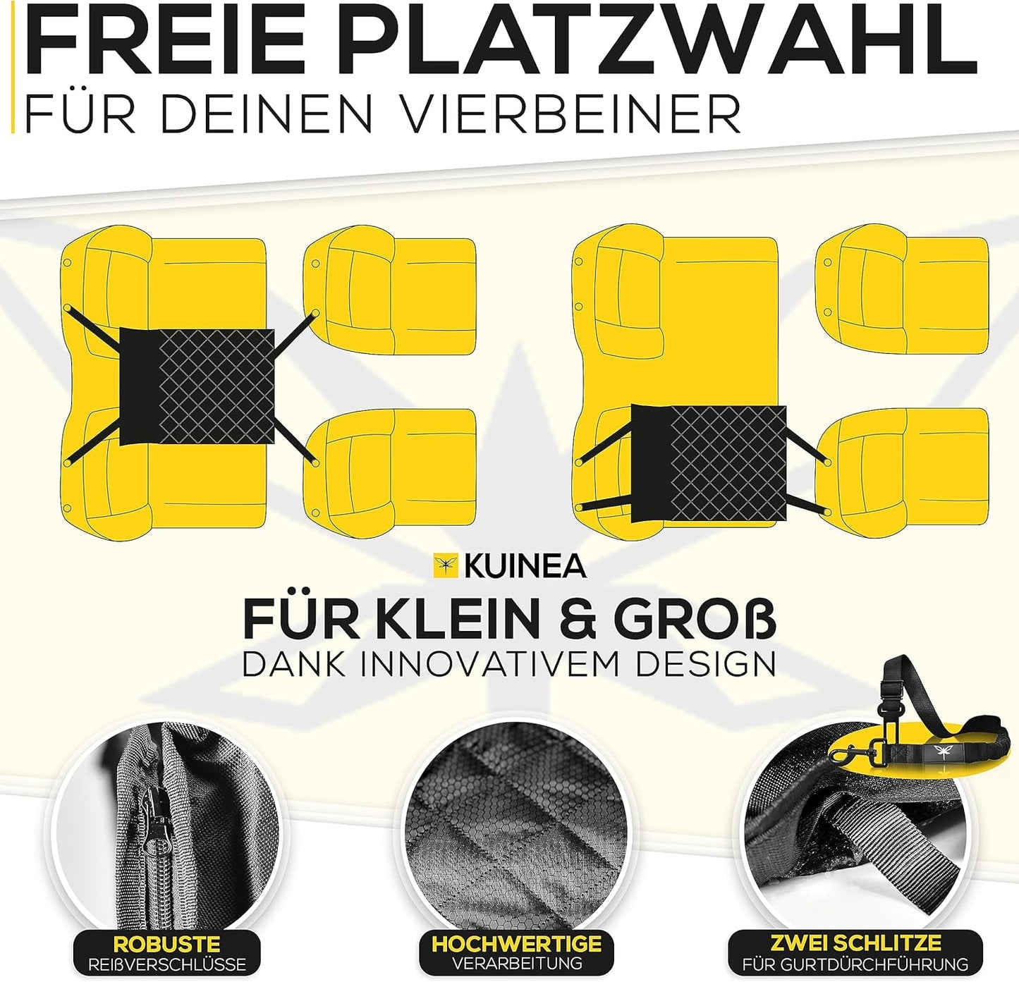 Hunde Autositz mit Sicherheitsgurt