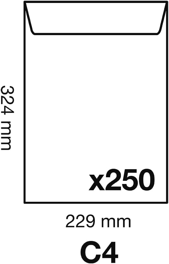 Versandtaschen C4 selbstklebend (250 Stück), 120g C4 (229x324 mm)