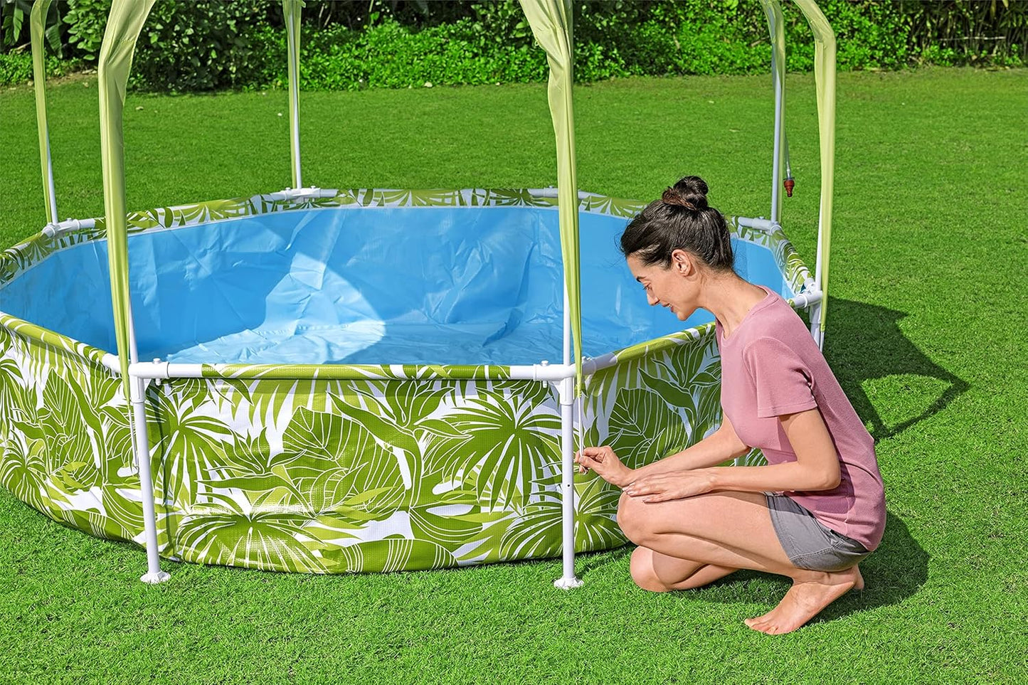 Pool mit Sonnenschutz, 244 x 51 cm - Nr. 2