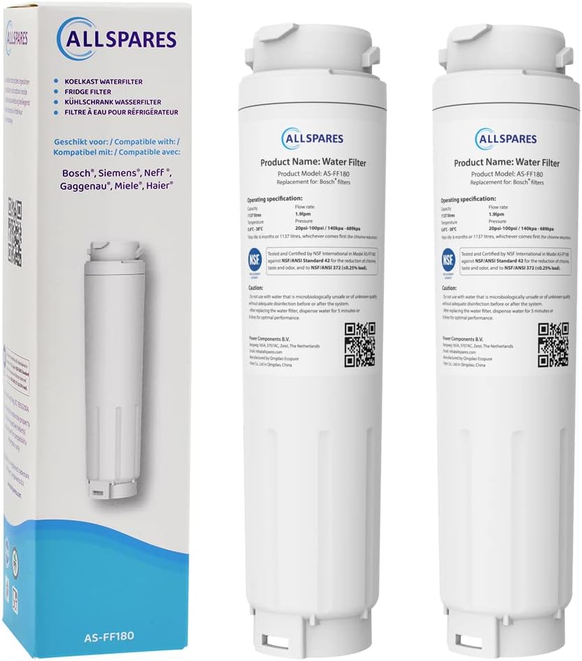 Wasserfilter für Kühlschränke (2er Pack)