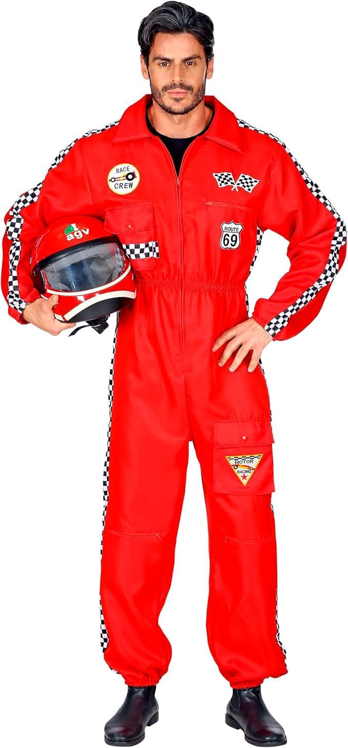 Rennfahrer Jumpsuit, Rot S