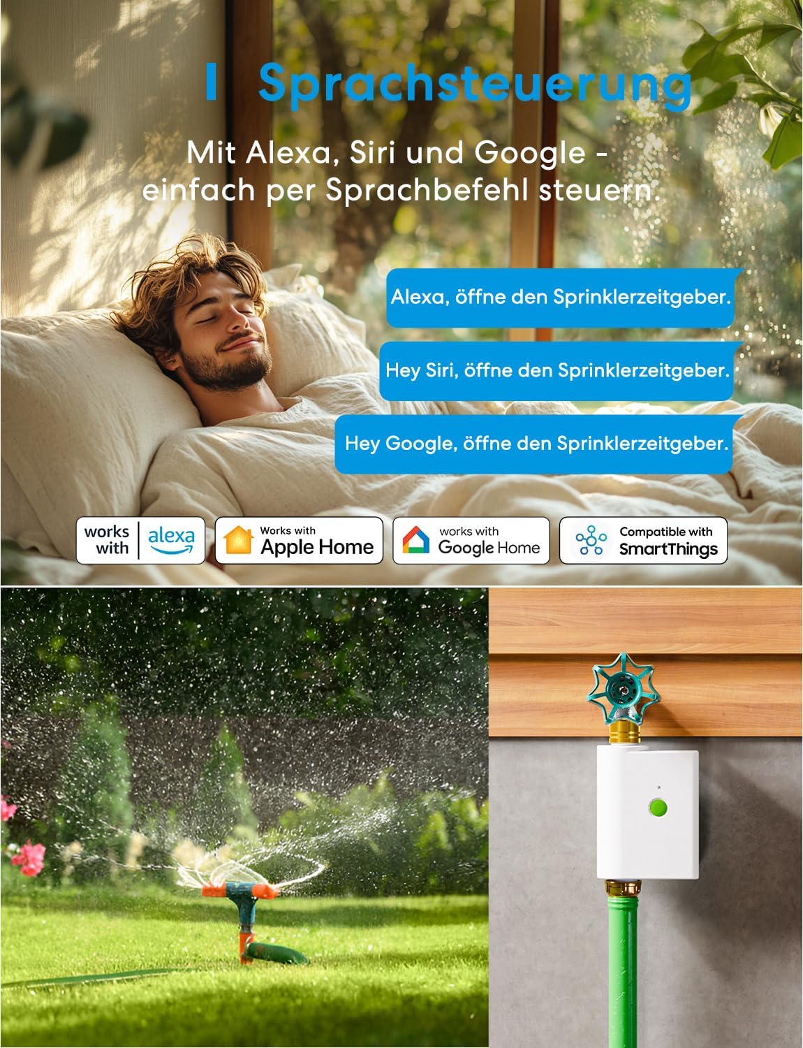 Bewässerungscomputer, EU-Version mit Hub MSH400