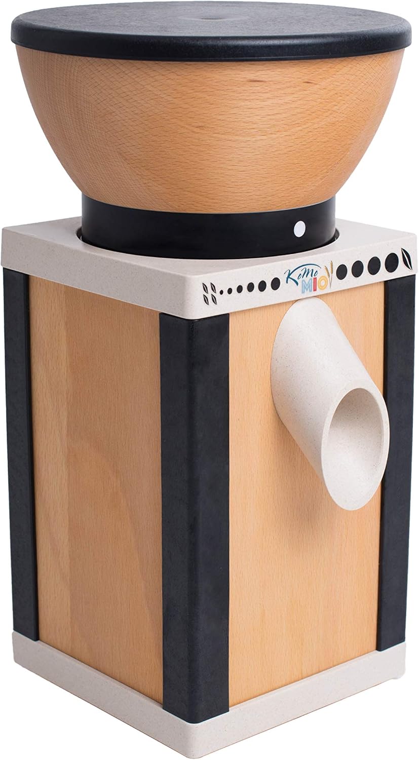 Getreidemühle mit Bio-Buchweizen, 2.5 kg, KoMoMio Schwarz + 2,5 kg Bio Buchweizen