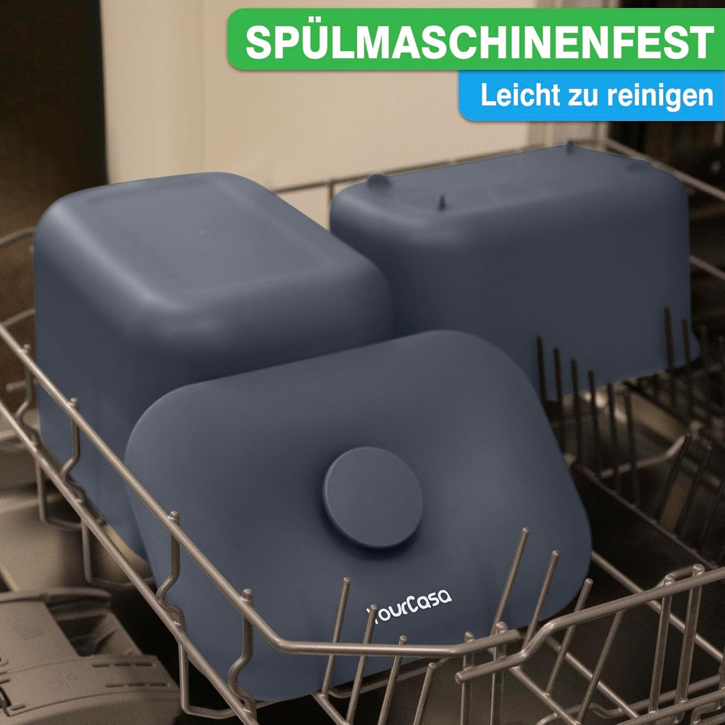 Biomülleimer mit Sieb & ergonomischem Griff, Anthrazit