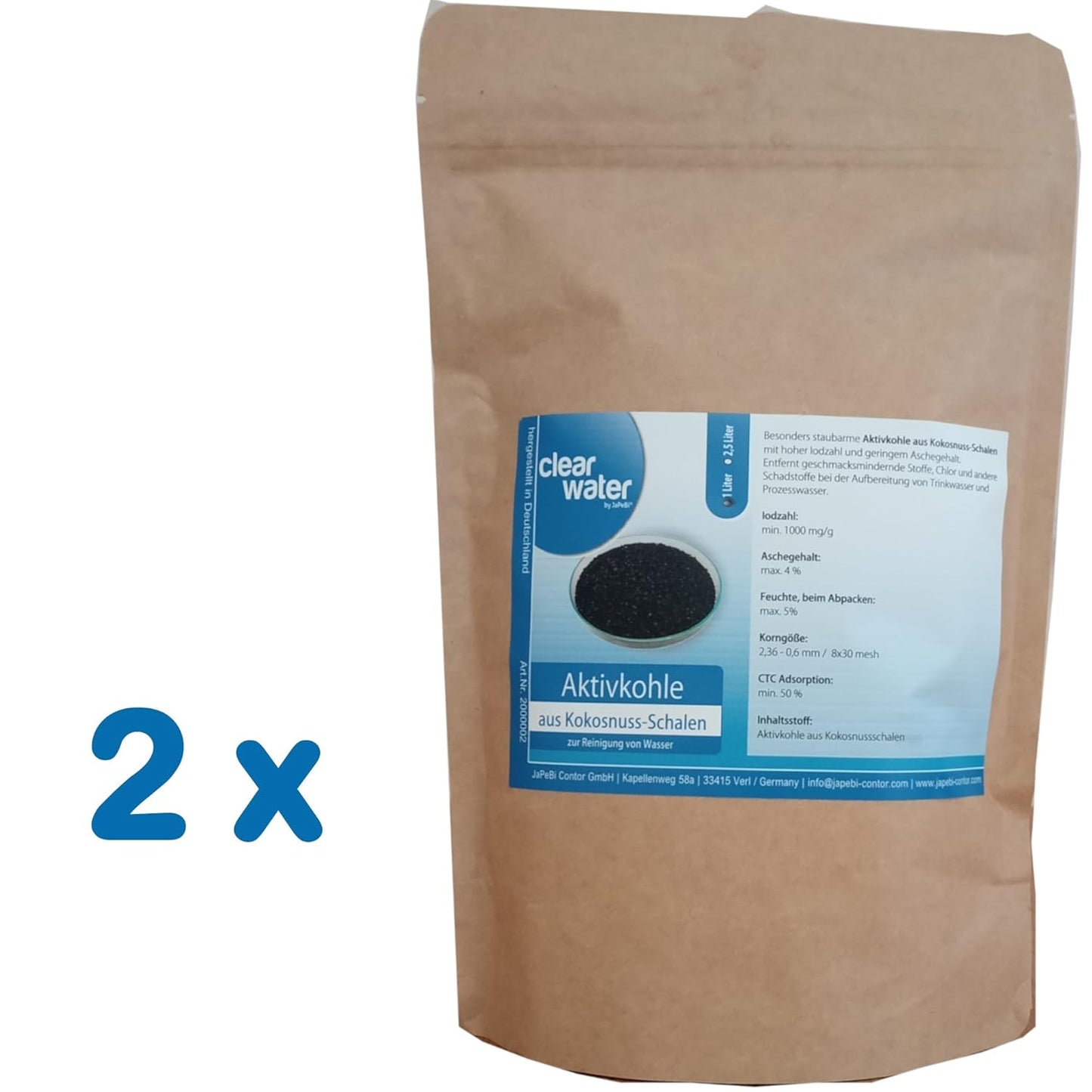 Aktivkohle Granulat zur Wasserreinigung (1kg)