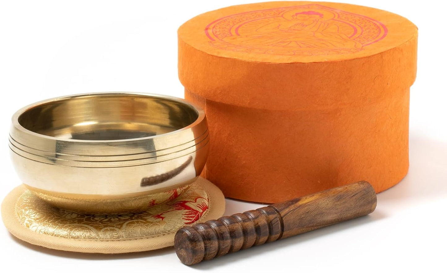 Meditations-Klangschale mit Buddha-Geschenkbox
