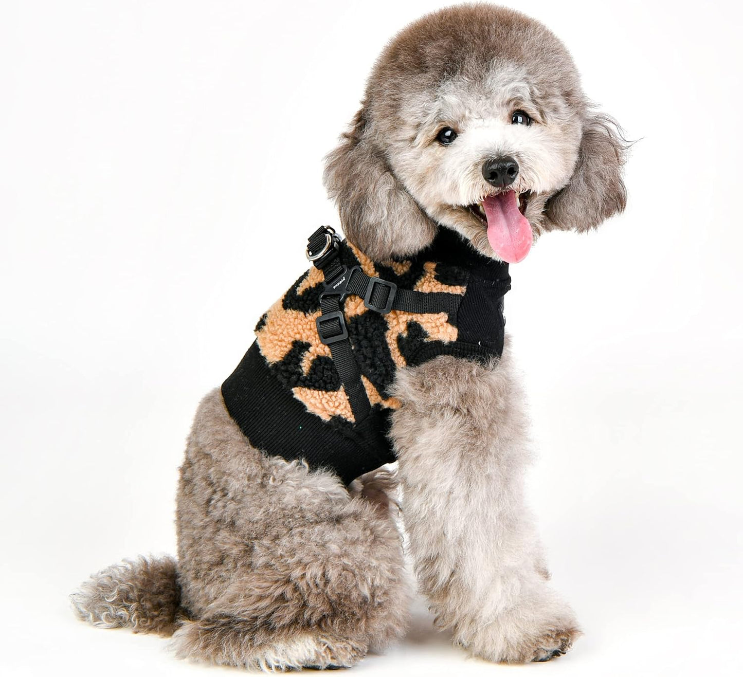 Verstellbares Hundegeschirr für kleine & mittelgrosse Hunde, Beige S
