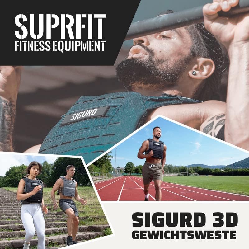Sigurd 3D Gewichtsweste 2x2,6 kg, Olive 2 x 2,6kg
