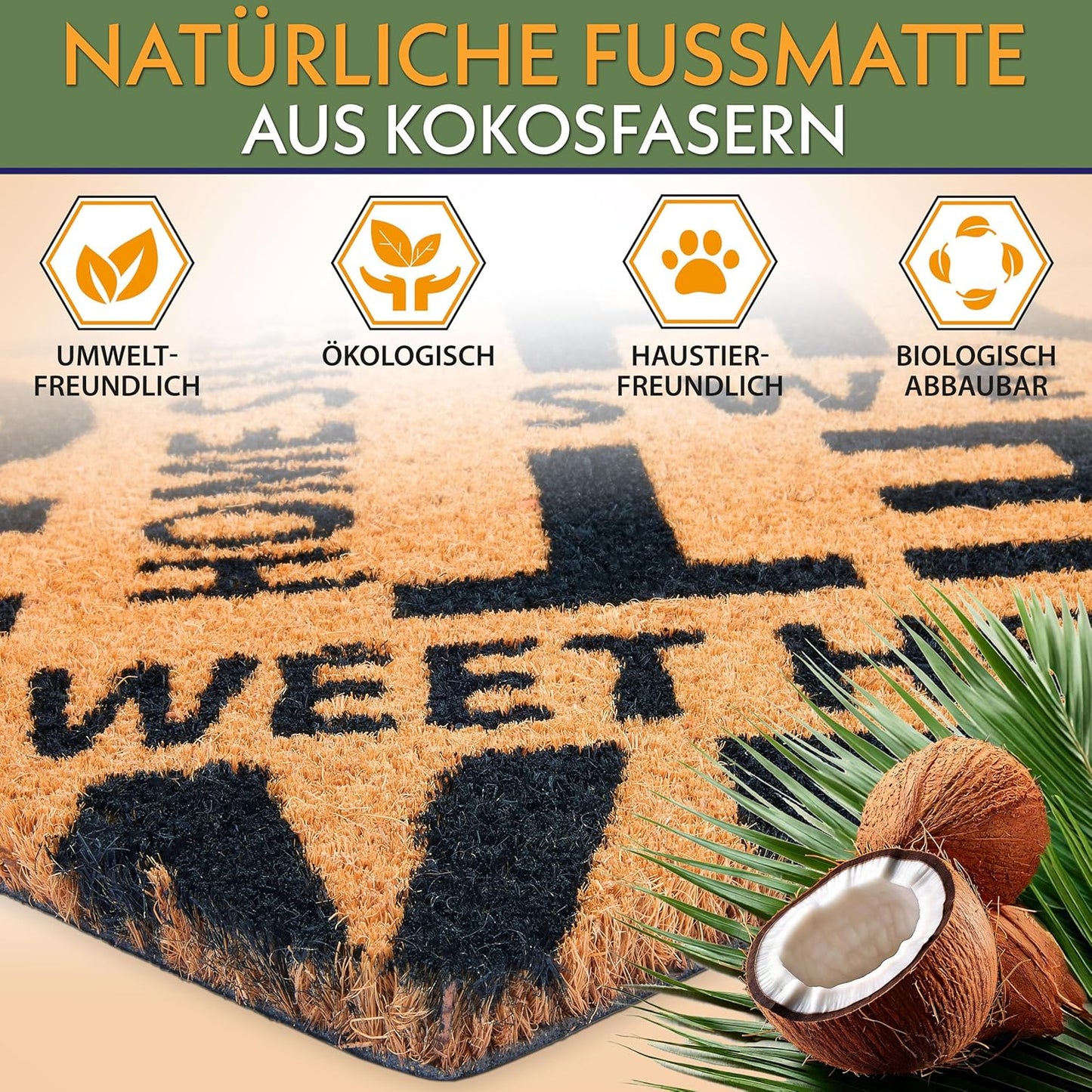 Antirutsch Fussmatte, Home Sweet Home